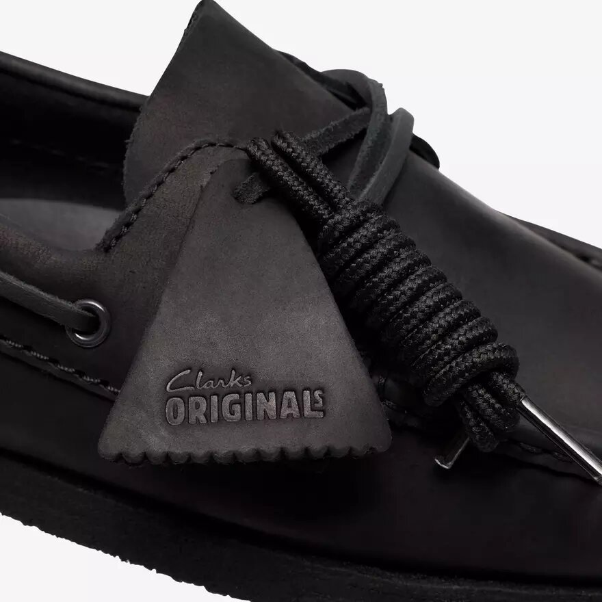 Godney Boat herenschoenen van zwart leer Godney Boat herenschoenen van zwart leer