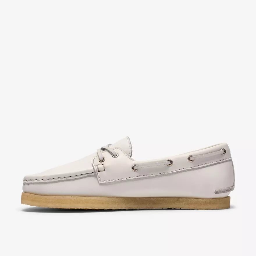 Godney Bootchoenen voor dames van wit generfd leer Godney Bootchoenen voor dames van wit generfd leer