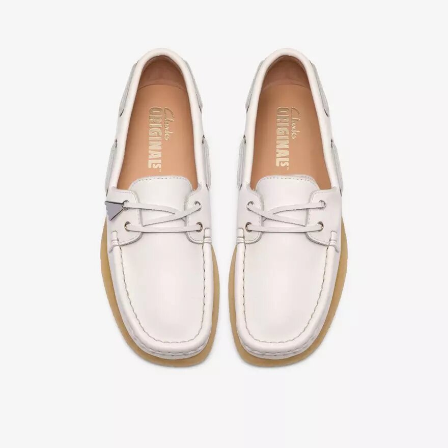 Godney Bootchoenen voor dames van wit generfd leer Godney Bootchoenen voor dames van wit generfd leer