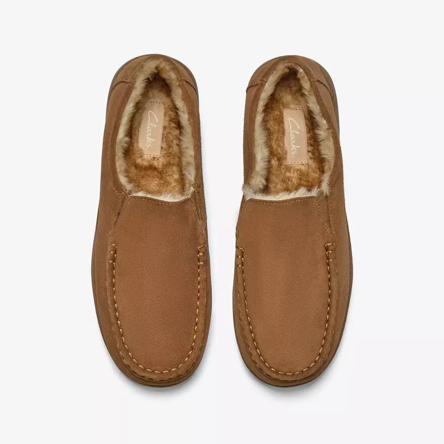 Gorstan Step cognackleurige herenslippers Gorstan Step cognackleurige herenslippers