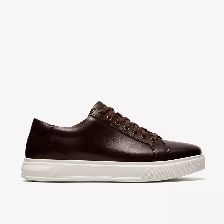 Goswell Tie bruine leren herensneakers Goswell Tie bruine leren herensneakers