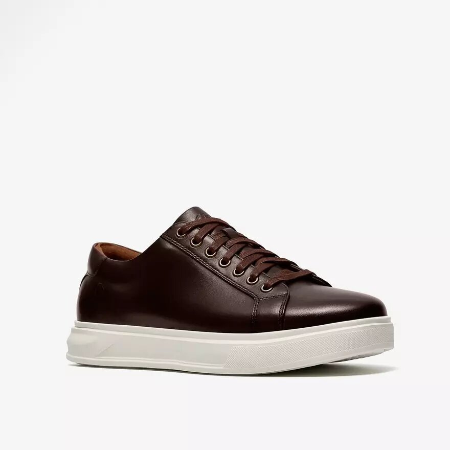 Goswell Tie bruine leren herensneakers Goswell Tie bruine leren herensneakers