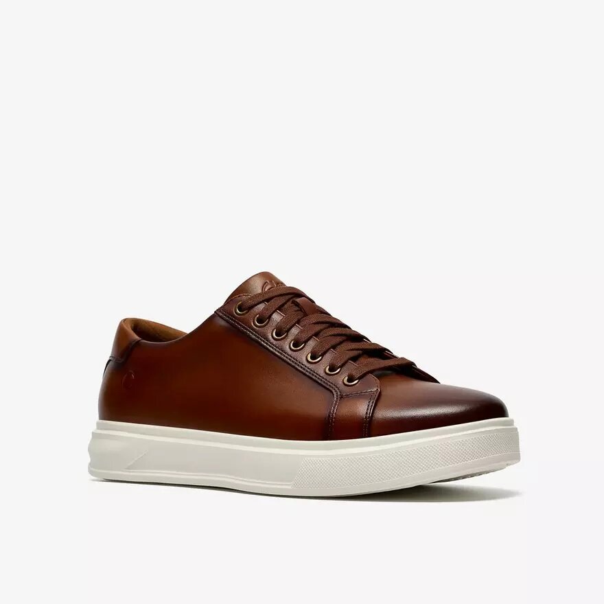 Goswell Tie herensneakers van bruin leer Goswell Tie herensneakers van bruin leer