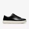 Goswell Tie zwarte leren herensneaker Goswell Tie zwarte leren herensneaker