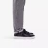 Goswell Tie zwarte leren herensneaker Goswell Tie zwarte leren herensneaker