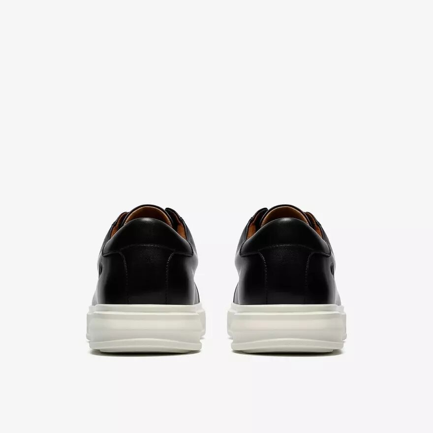 Goswell Tie zwarte leren herensneaker Goswell Tie zwarte leren herensneaker