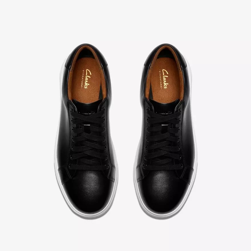 Goswell Tie zwarte leren herensneaker Goswell Tie zwarte leren herensneaker