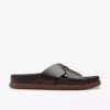 Heren Torford Cross bruine leren platte sandalen Heren Torford Cross bruine leren platte sandalen