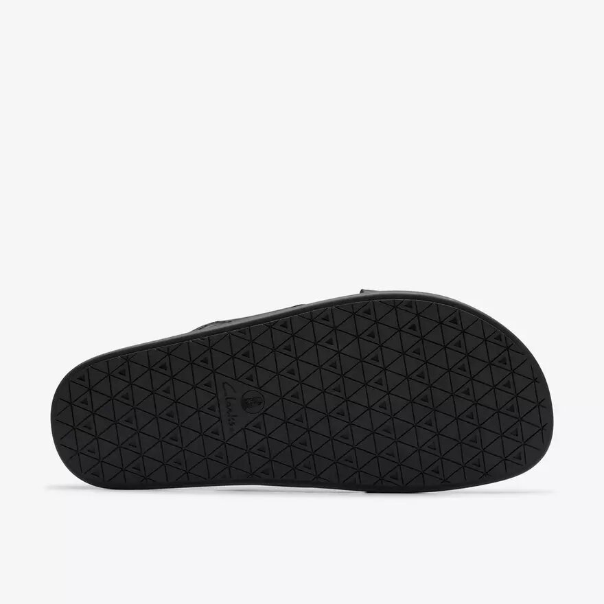 Heren Torford Cross zwarte leren platte sandalen Heren Torford Cross zwarte leren platte sandalen