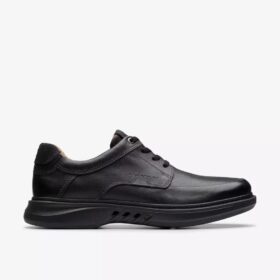 Heren Un Briley Lace zwarte leren Oxfords | clarks