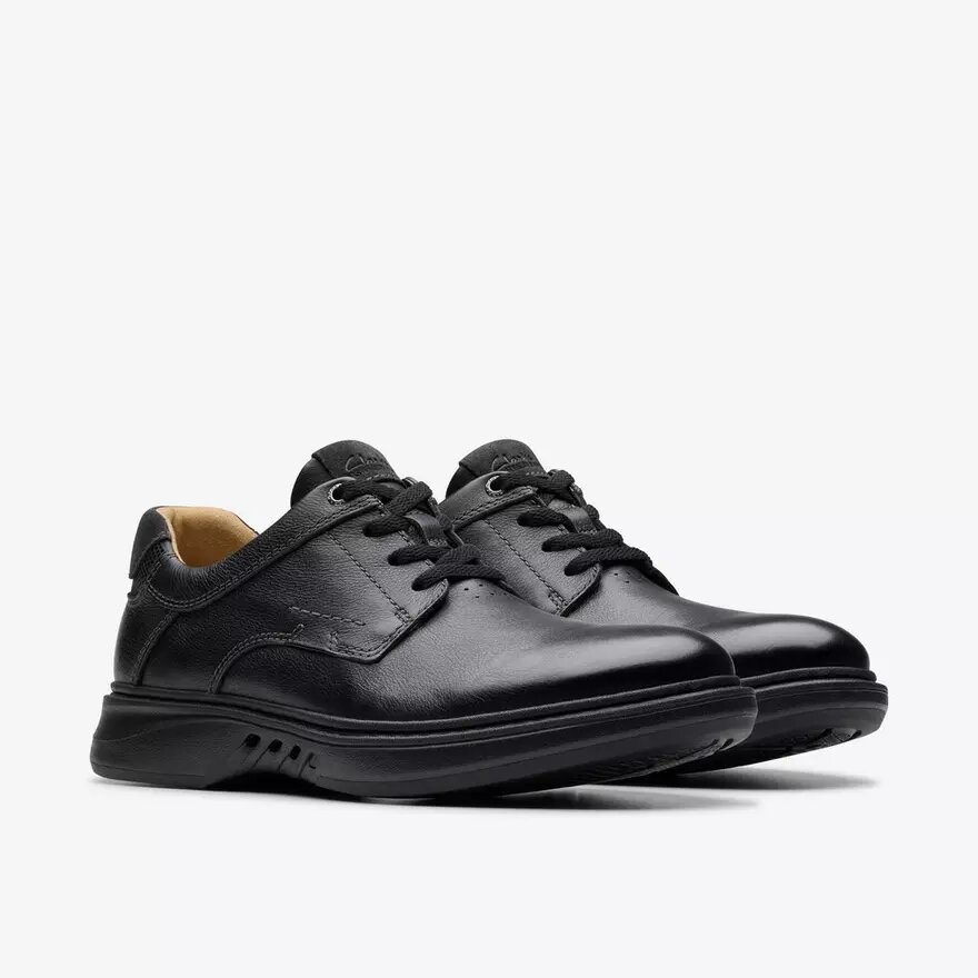 Heren Un Briley Pace zwarte leren Oxfords | clarks Heren Un Briley Pace zwarte leren Oxfords | clarks