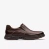 Heren Un Briley Step mahoniehouten leren Loafers | Clark’s