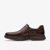 Heren Un Briley Step mahoniehouten leren Loafers | Clark’s