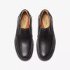 Heren Un Briley Step zwarte leren loafer | clarks