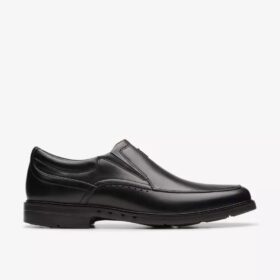 Heren Un Kendric Go zwarte leren Loafers | Clark’s