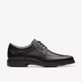 Heren Un Kendric Way zwarte leren Oxfords | clarks