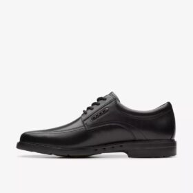 Heren Un Kendric Way zwarte leren Oxfords | clarks