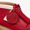 Heren Walla Boot Rb Rode leren Wallabees