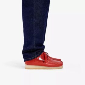 Heren Walla Boot Rb Rode leren Wallabees