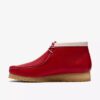 Heren Walla Boot Rb Rode leren Wallabees