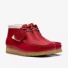 Heren Walla Boot Rb Rode leren Wallabees