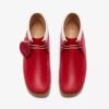 Heren Walla Boot Rb Rode leren Wallabees