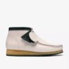 Heren Walla Boot Rb Witte Leren Wallabees
