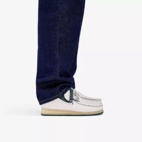 Heren Walla Boot Rb Witte Leren Wallabees