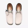 Heren Walla Boot Rb Witte Leren Wallabees