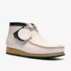 Heren Walla Boot Rb Witte Leren Wallabees
