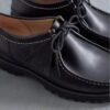 Heren Walla Yukoner zwarte leren Wallabees