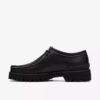 Heren Walla Yukoner zwarte leren Wallabees