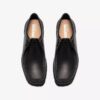 Heren Walla Yukoner zwarte leren Wallabees
