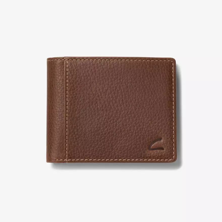 Heren Weathered Pebble Slimfold-portemonnee, bruin, VS Heren Weathered Pebble Slimfold-portemonnee, bruin, VS