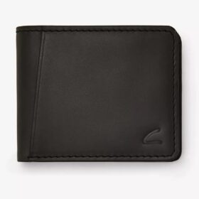 Herenpaspoortportemonnee in buff waxy, zwart, VS