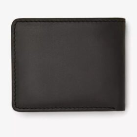 Herenpaspoortportemonnee in buff waxy, zwart, VS