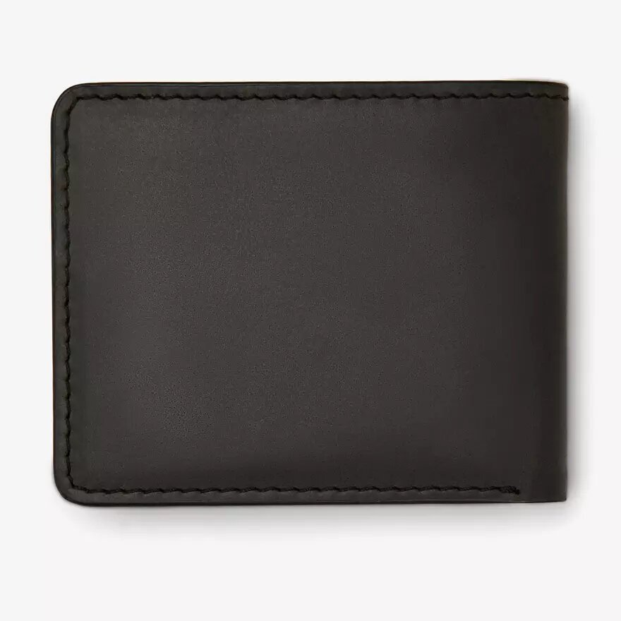 Herenpaspoortportemonnee in buff waxy, zwart, VS Herenpaspoortportemonnee in buff waxy, zwart, VS