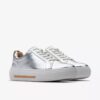 Hollyhock Wandelschoenen zilveren leren Sneakers voor dames Hollyhock Wandelschoenen zilveren leren Sneakers voor dames