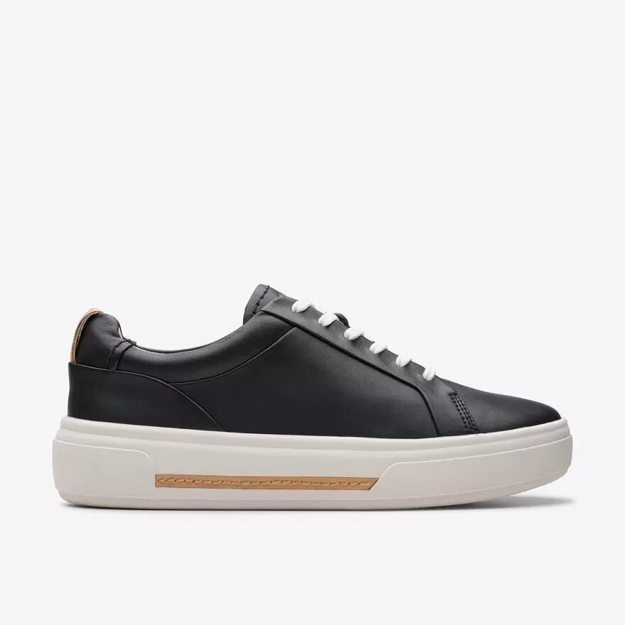 Hollyhock Wandelschoenen zwarte leren Sneakers voor dames Hollyhock Wandelschoenen zwarte leren Sneakers voor dames