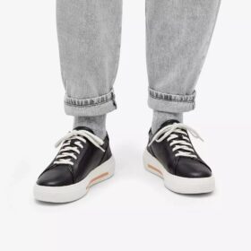 Hollyhock Wandelschoenen zwarte leren Sneakers voor dames