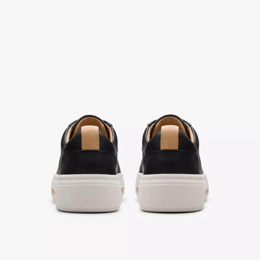 Hollyhock Wandelschoenen zwarte leren Sneakers voor dames Hollyhock Wandelschoenen zwarte leren Sneakers voor dames