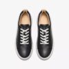 Hollyhock Wandelschoenen zwarte leren Sneakers voor dames Hollyhock Wandelschoenen zwarte leren Sneakers voor dames