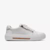 Hollyrose Zip witte leren Sneakers voor dames Hollyrose Zip witte leren Sneakers voor dames