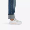 Hollyrose Zip witte leren Sneakers voor dames Hollyrose Zip witte leren Sneakers voor dames