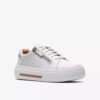 Hollyrose Zip witte leren Sneakers voor dames Hollyrose Zip witte leren Sneakers voor dames