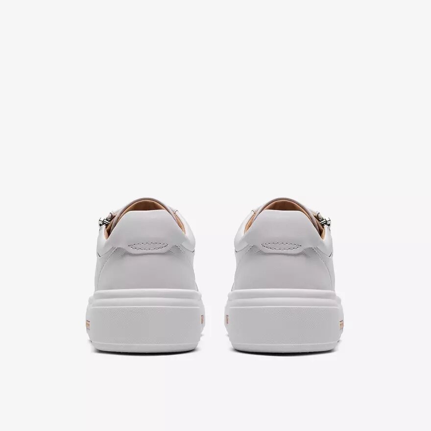 Hollyrose Zip witte leren Sneakers voor dames Hollyrose Zip witte leren Sneakers voor dames