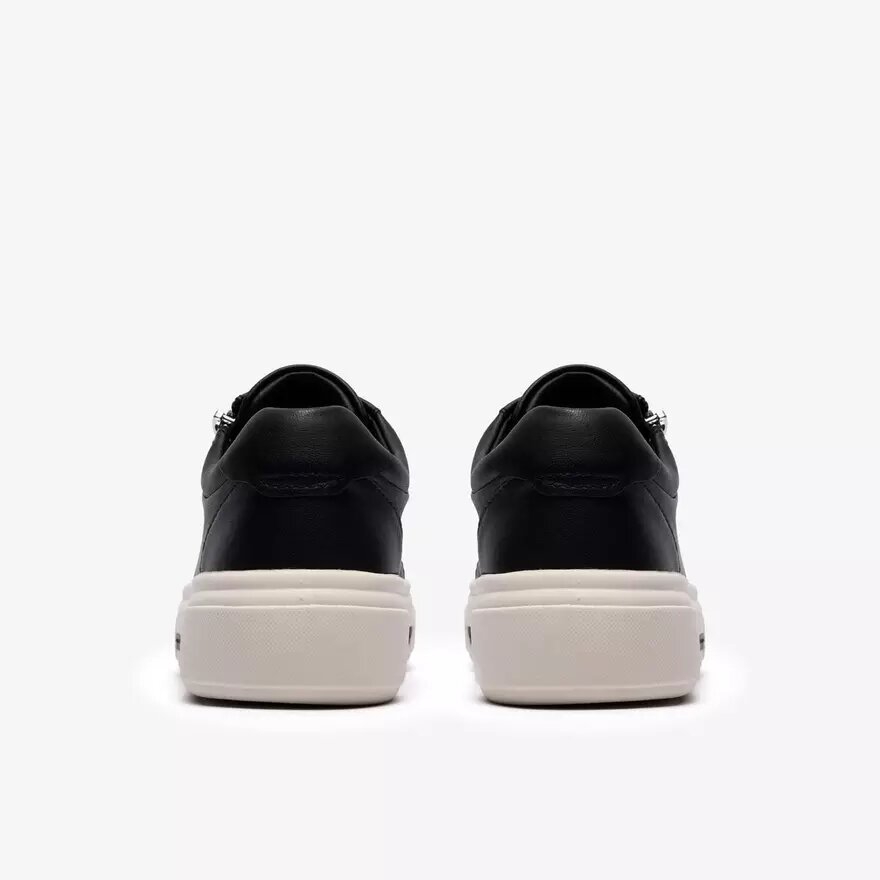 Hollyrose Zip zwarte leren Sneakers voor dames Hollyrose Zip zwarte leren Sneakers voor dames