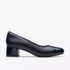 Iridessa May marineblauwe leren pumps voor dames Iridessa May marineblauwe leren pumps voor dames