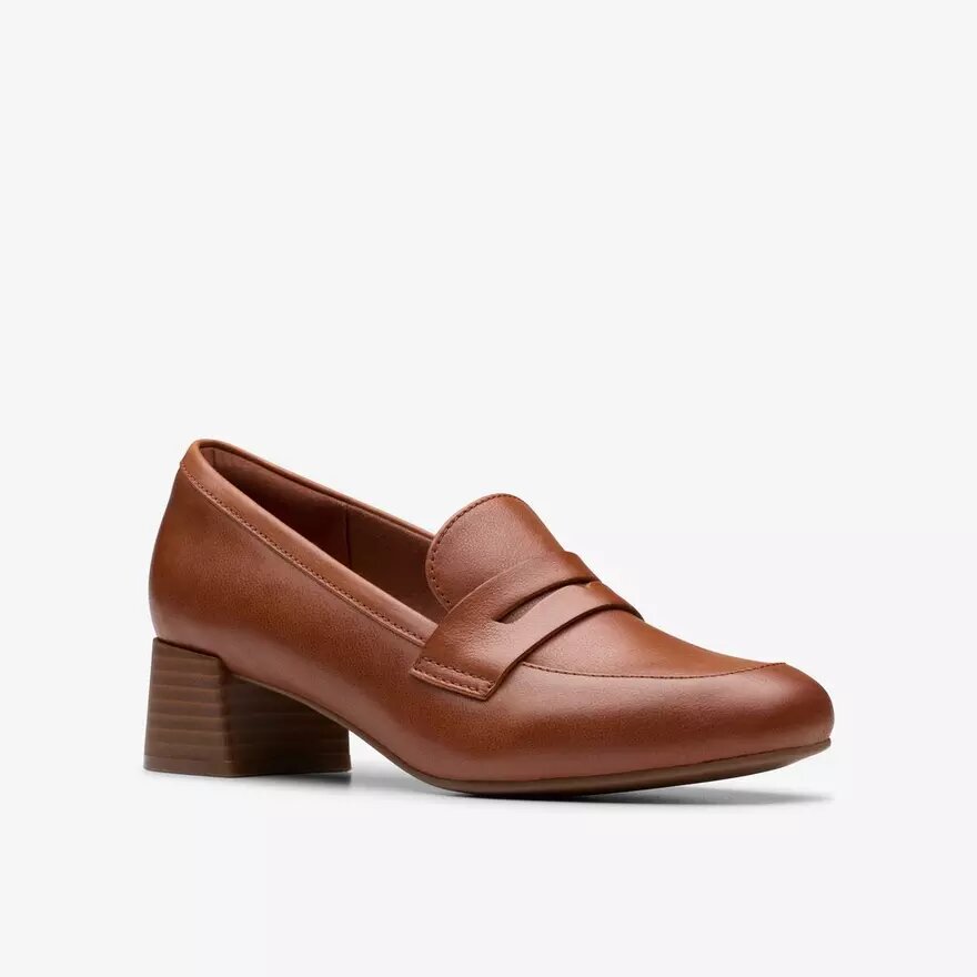 Iridessa Sky donkerbruine leren Loafers voor dames Iridessa Sky donkerbruine leren Loafers voor dames
