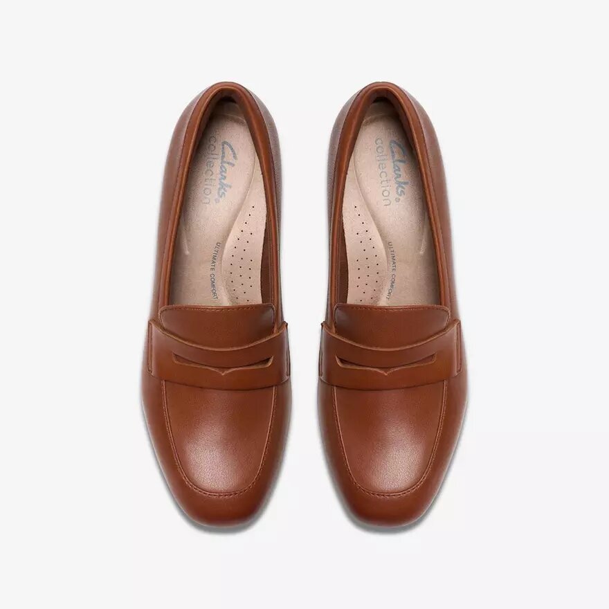 Iridessa Sky donkerbruine leren Loafers voor dames Iridessa Sky donkerbruine leren Loafers voor dames